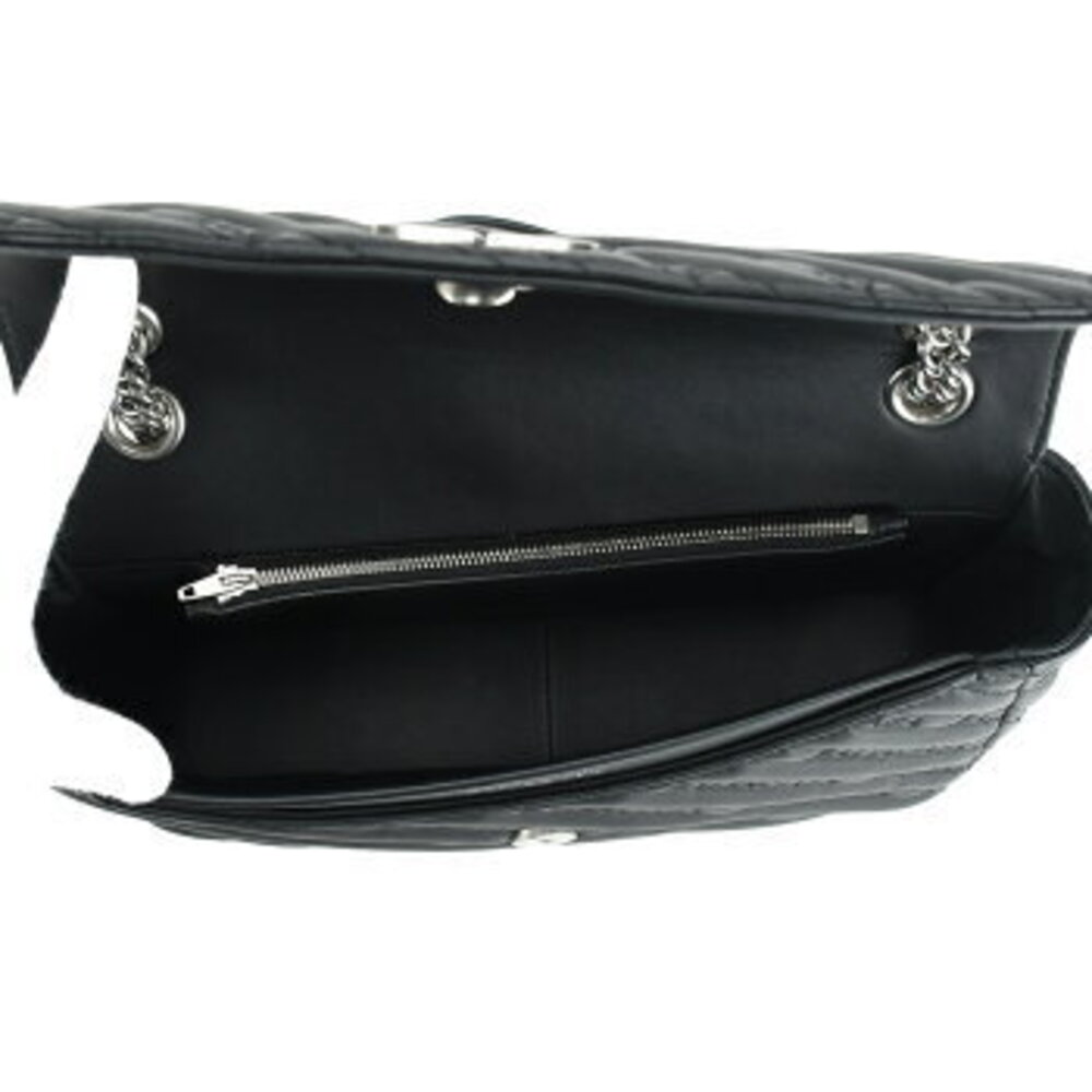 Balenciaga Round Chain Shoulder Bag Crossbody Bag black leather logo - Picture 6 of 8